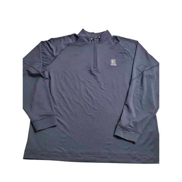 Cutter and Buck CB Drytec Long Sleeve Polo Pullover TPC‎ Scottsdale Navy XXL - Picture 1 of 5